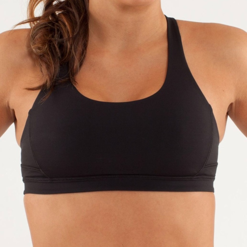 Black Lululemon Top Speed Bra